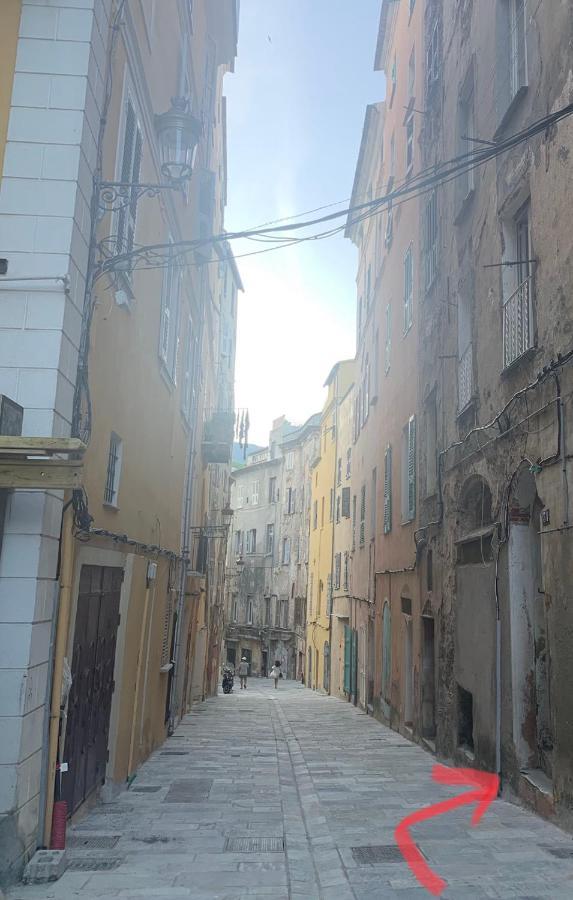 Près du Vieux port Studio terrasse vue dégagée église de Saint Jean Bastia  Esterno foto